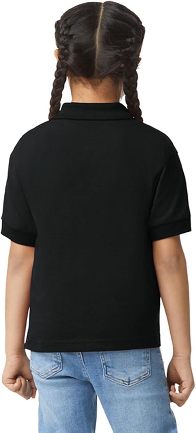 imageGildan Kids DryBlend Short Sleeve Polo Style G8800b 3PackBlack