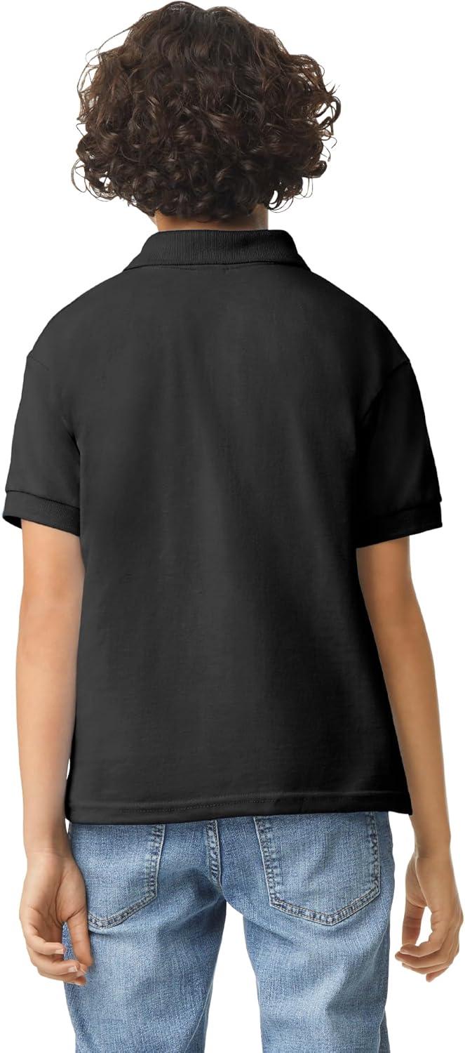 imageGildan Kids DryBlend Short Sleeve Polo Style G8800b 3PackBlack