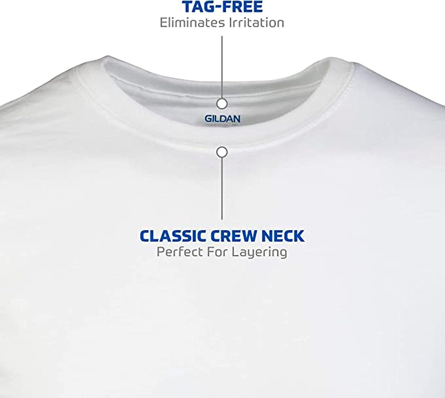 imageGildan Mens Crew TShirts Multipack Style G1100White 5pack