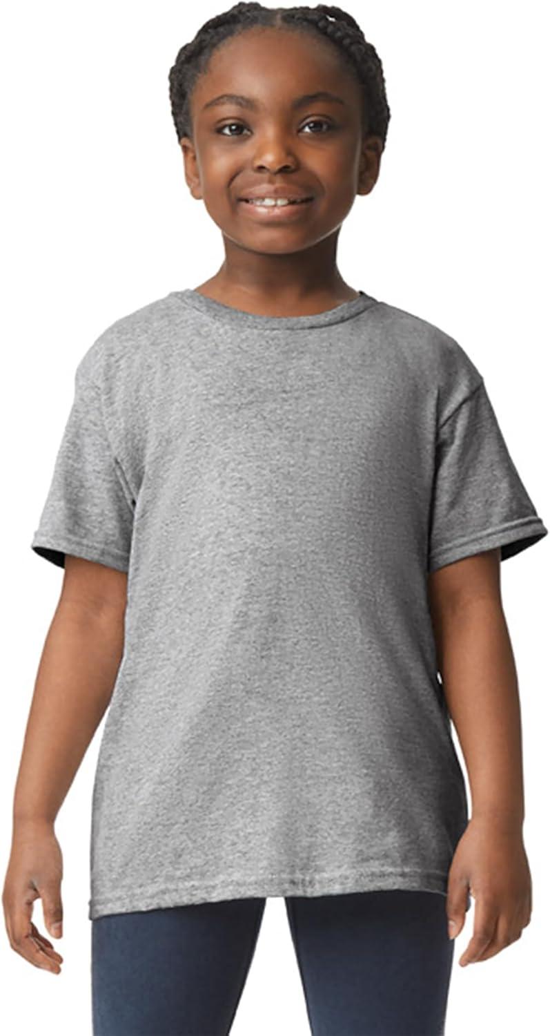 imageGildan Youth Heavy Cotton TShirt Style G5000B 2Pack Sport Grey Large