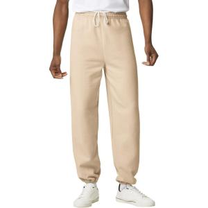 imageGildan Adult Fleece Elastic Bottom Sweatpants Style G18200Sand