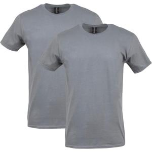 imageGildan Adult Softstyle Cotton TShirt Style G64000 MultipackCharcoal 2pack