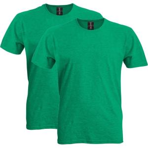 imageGildan Adult Softstyle Cotton TShirt Style G64000 MultipackHeather Irish Green 2pack