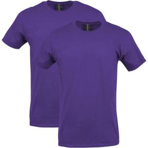 imageGildan Adult Softstyle Cotton TShirt Style G64000 MultipackPurple 2pack