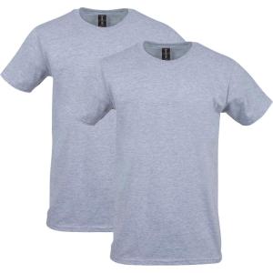 imageGildan Adult Softstyle Cotton TShirt Style G64000 MultipackSport Grey 2pack