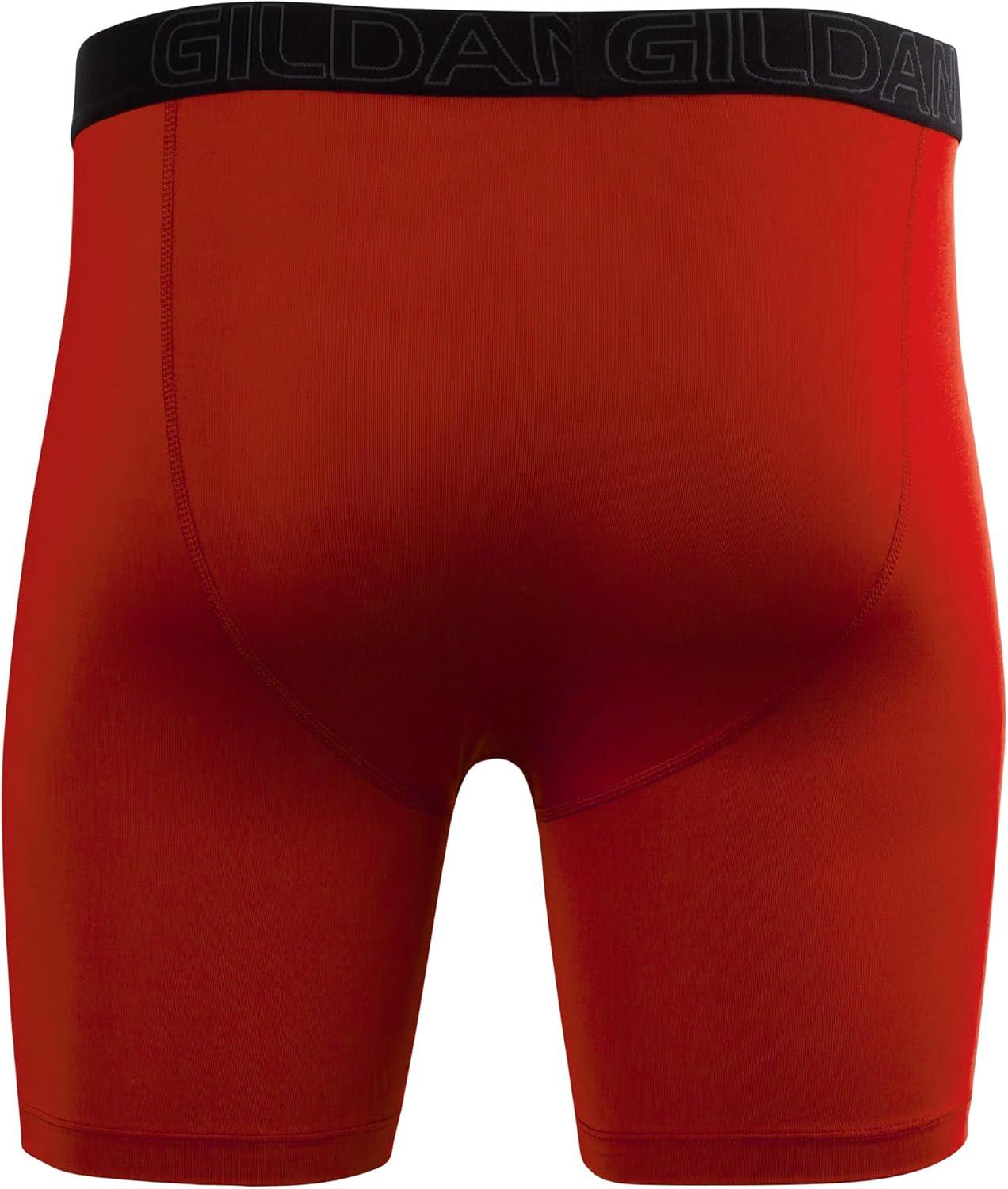 imageGildan mens Performance Underwear Boxer BriefsRoyalNavyChinese RedCharcoal 6pack