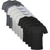 imageGildan Mens Crew TShirts Multipack Style G1100BlackSport GreyCharcoal