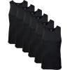 imageGildan Mens AShirts Tanks MultipackBlack 6pack