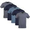 imageGildan Mens Crew TShirts Multipack Style G1100NavyHeather NavyIndigo Blue