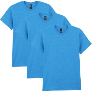 imageGildan Adult Heavy Cotton TShirt Style G5000 MultipackHeather Sapphire 3pack
