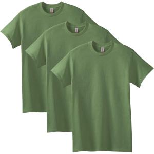 imageGildan Adult Heavy Cotton TShirt Style G5000 MultipackMilitary Green 3pack