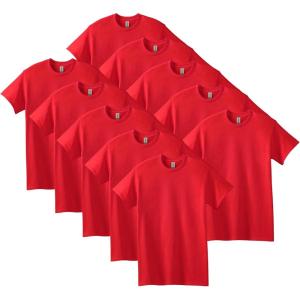 imageGildan Adult Heavy Cotton TShirt Style G5000 MultipackRed 10pack