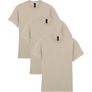 imageGildan Adult Heavy Cotton TShirt Style G5000 MultipackSand 3pack
