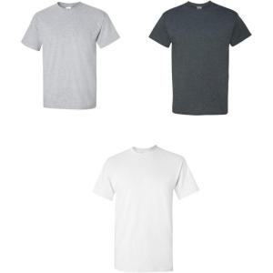 imageGildan Adult Heavy Cotton TShirt Style G5000 MultipackSport Grey  Dark Heather  White