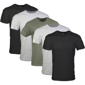 imageGildan Mens Crew TShirts Multipack Style G1100BlackSport GreyMilitary Green