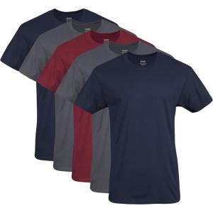 imageGildan Mens Crew TShirts Multipack Style G1100NavyCharcoalCardinal Red