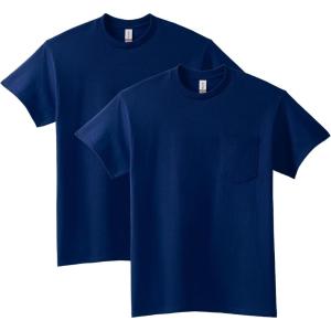 image:imageGildan Adult Ultra Cotton TShirt with Pocket Style G2300 2PackNavy