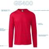 image:imageGildan Adult Heavy Cotton Long Sleeve TShirt Style G5400 2PackS Orange