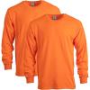image:imageGildan Adult Heavy Cotton Long Sleeve TShirt Style G5400 2PackS Orange