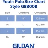 image:imageGildan UnisexChild DryBlend Short Sleeve Polo Style G8800b 3PackSport Grey