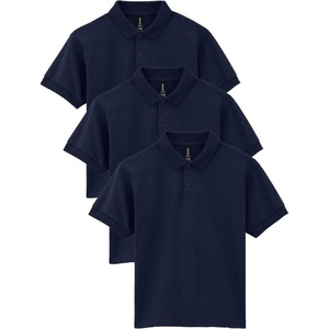 image:imageGildan UnisexChild DryBlend Short Sleeve Polo Style G8800b 3PackNavy