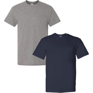 image:imageGildan G830 56 oz Ultra Blend 5050 Pocket TShirt  Navy  XXXLarge1 Graphite Heather  1 Navy
