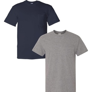 image:imageGildan G830 56 oz Ultra Blend 5050 Pocket TShirt  Navy  XXXLarge1 Navy  1 Graphite Heather