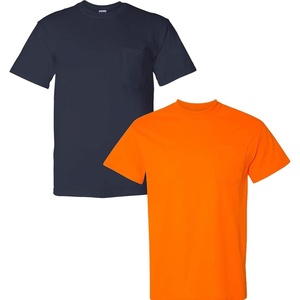 image:imageGildan G830 56 oz Ultra Blend 5050 Pocket TShirt  Navy  XXXLarge1 Navy  1 Safety Orange