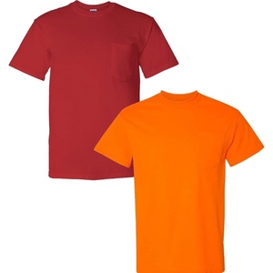 image:imageGildan G830 56 oz Ultra Blend 5050 Pocket TShirt  Navy  XXXLarge1 Red  1 Safety Orange