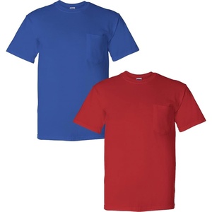 image:imageGildan G830 56 oz Ultra Blend 5050 Pocket TShirt  Navy  XXXLarge1 Royal  1 Red