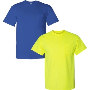image:imageGildan G830 56 oz Ultra Blend 5050 Pocket TShirt  Navy  XXXLarge1 Royal  1 Safety Green