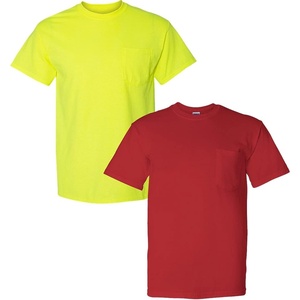 image:imageGildan G830 56 oz Ultra Blend 5050 Pocket TShirt  Navy  XXXLarge1 Safety Green  1 Red