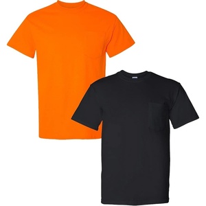 image:imageGildan G830 56 oz Ultra Blend 5050 Pocket TShirt  Navy  XXXLarge1 Safety Orange  1 Black