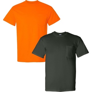 image:imageGildan G830 56 oz Ultra Blend 5050 Pocket TShirt  Navy  XXXLarge1 Safety Orange  1 Forest Green