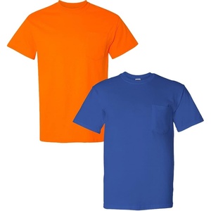 image:imageGildan G830 56 oz Ultra Blend 5050 Pocket TShirt  Navy  XXXLarge1 Safety Orange  1 Royal