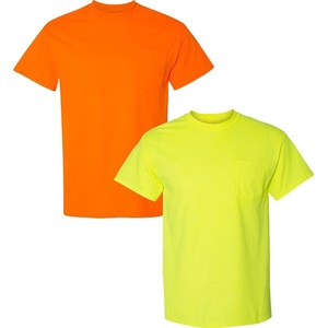 image:imageGildan G830 56 oz Ultra Blend 5050 Pocket TShirt  Navy  XXXLarge1 Safety Orange  1 Safety Green