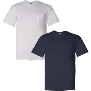image:imageGildan G830 56 oz Ultra Blend 5050 Pocket TShirt  Navy  XXXLarge1 White  1 Navy