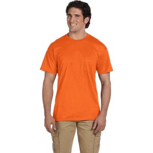 image:imageGildan G830 56 oz Ultra Blend 5050 Pocket TShirt  Navy  XXXLargeS Orange