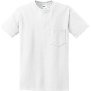 image:imageGildan G830 56 oz Ultra Blend 5050 Pocket TShirt  Navy  XXXLargeWhite