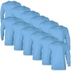 image:imageGildan Adult Ultra Cotton Long Sleeve TShirt Style G2400 MultipackCarolina Blue