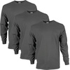 image:imageGildan Adult Ultra Cotton Long Sleeve TShirt Style G2400 MultipackCharcoal