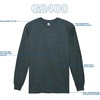 image:imageGildan Adult Ultra Cotton Long Sleeve TShirt Style G2400 MultipackDark Heather