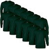 image:imageGildan Adult Ultra Cotton Long Sleeve TShirt Style G2400 MultipackForest Green