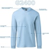 image:imageGildan Adult Ultra Cotton Long Sleeve TShirt Style G2400 MultipackMilitary Green