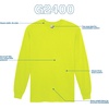 image:imageGildan Adult Ultra Cotton Long Sleeve TShirt Style G2400 MultipackS Orange 10pack