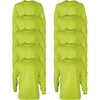 image:imageGildan Adult Ultra Cotton Long Sleeve TShirt Style G2400 MultipackSafety Green