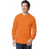 image:imageGildan Adult Ultra Cotton Long Sleeve TShirt Style G2400 MultipackSafety Orange