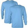 image:imageGildan Adult Ultra Cotton Long Sleeve TShirt Style G2400 MultipackCarolina Blue
