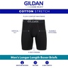 image:imageGildan Mens Underwear Cotton Stretch Boxer Briefs MultipackBlack Soot