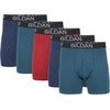 image:imageGildan Mens Underwear Cotton Stretch Boxer Briefs MultipackBlue CoveHawaiian BlueHeather Red Mark